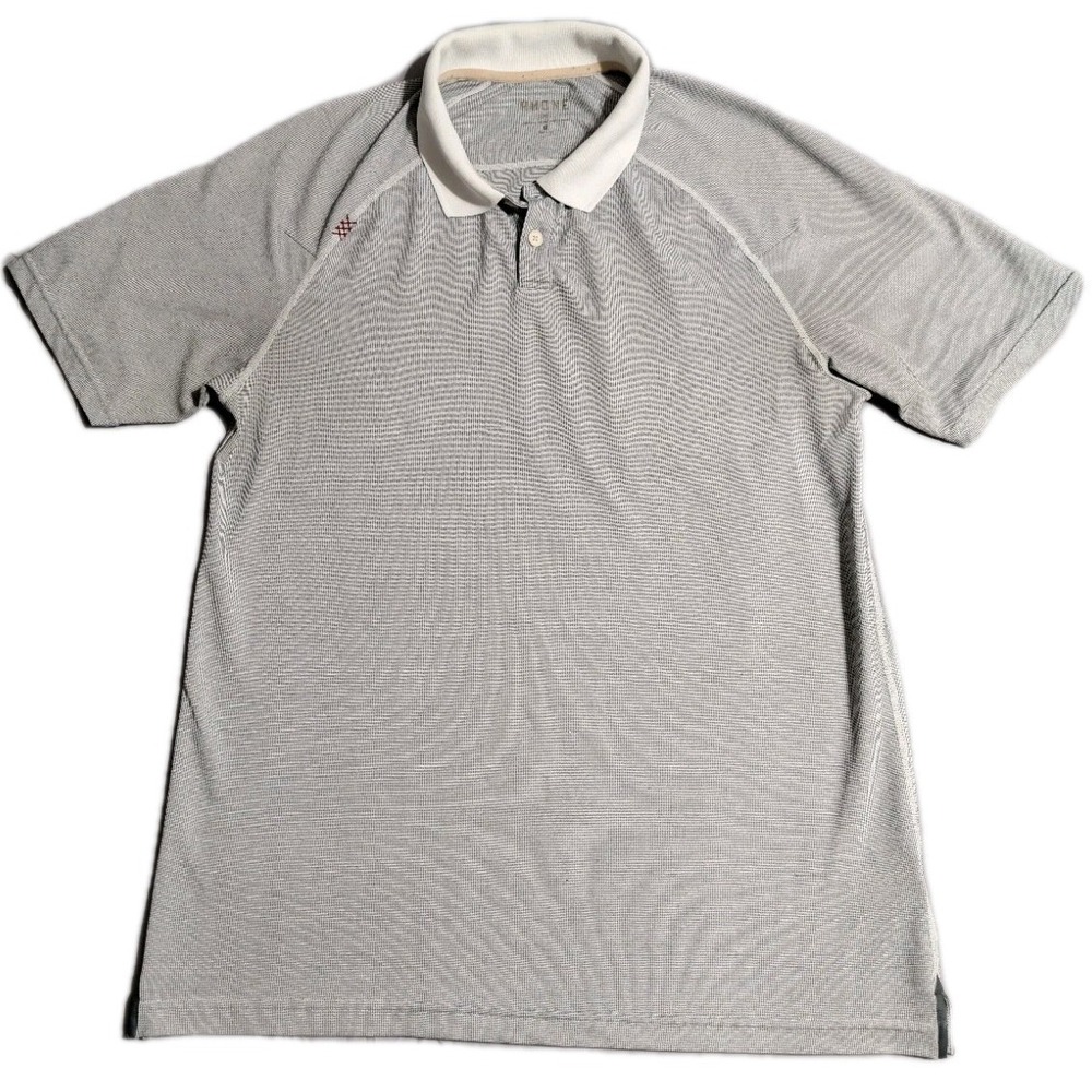 Rhone Polo Shirt Mens Medium Gray Athletic Golf Performance Short Sleeve Stretch